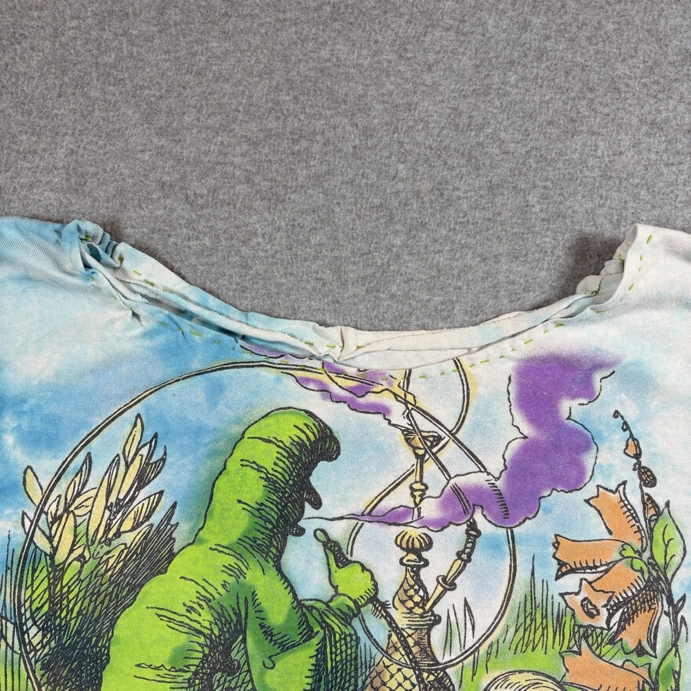 ⁠2015 Liquid Blue Alice In Wonderland 2XL Tie Dye Caterpillar Mushroom Tee⁠ - Picture 4 of 6